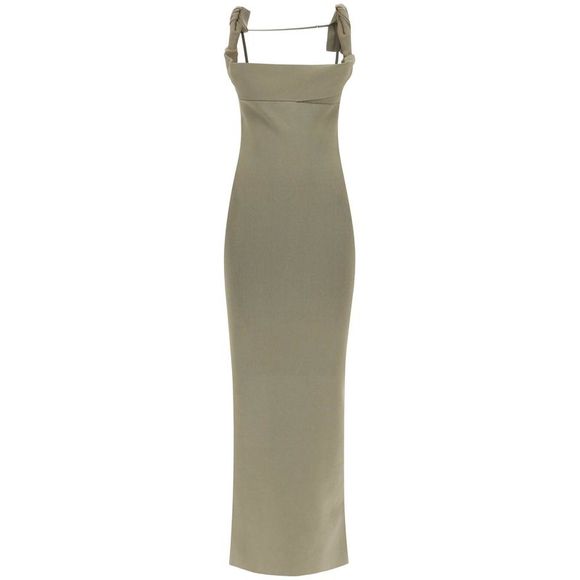 jacquemus la robe maille alca maxi dress Jacquemus La Robe Maille Oranger Maxi Dress